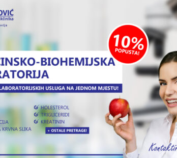 10% popusta na laboratorijske pretrage u Poliklinici Muminović