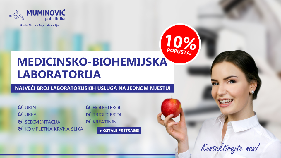 10% popusta na laboratorijske pretrage u Poliklinici Muminović