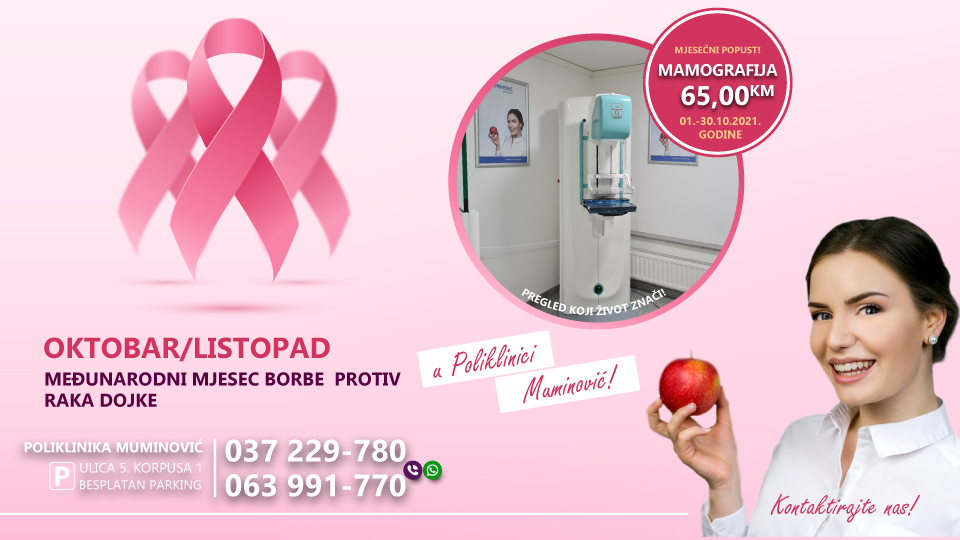 Mjesec borbe protiv raka dojke u Poliklinici Muminović